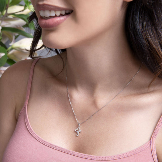PENDENTIF CROIX - ARGENT