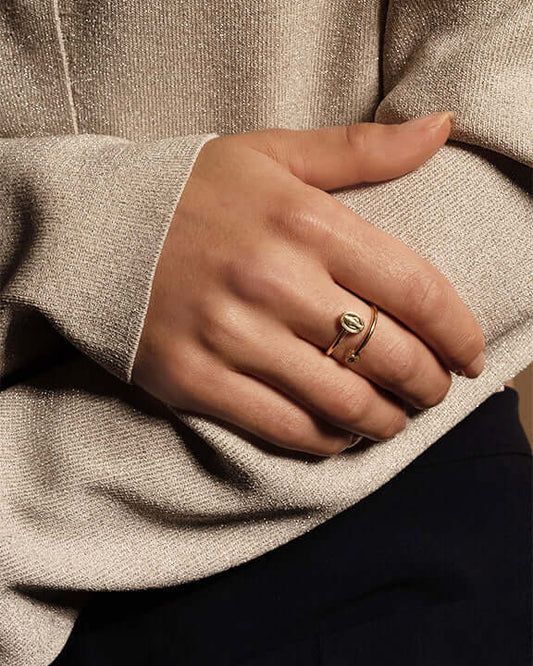 MIRACULOUS MÉDAILLE AVEC ZIRCONIA DOT - BAGUE - VERMEIL ARGENT