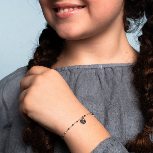 BABY BRACELET CHAPELET - ARGENT