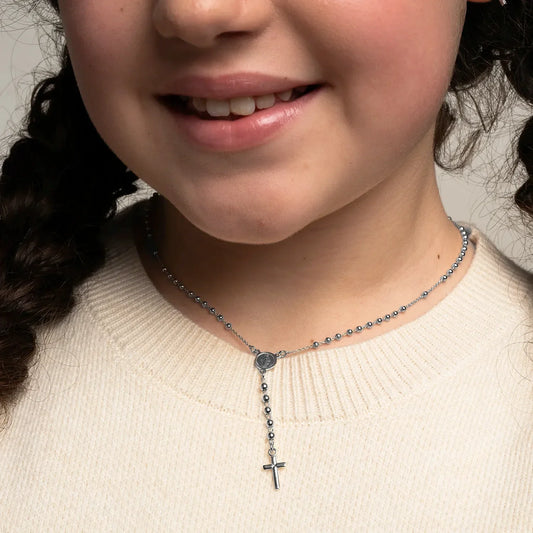 BABY COLLIER CHAPELET - ARGENT