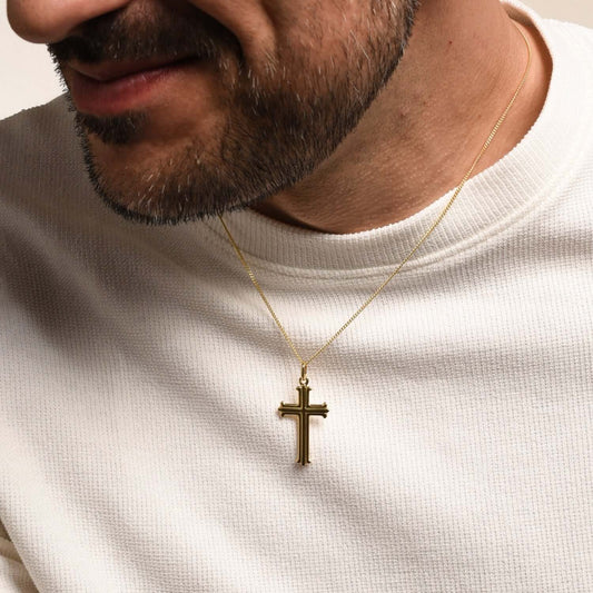 PENDENTIF CROIX - VERMEIL ARGENT