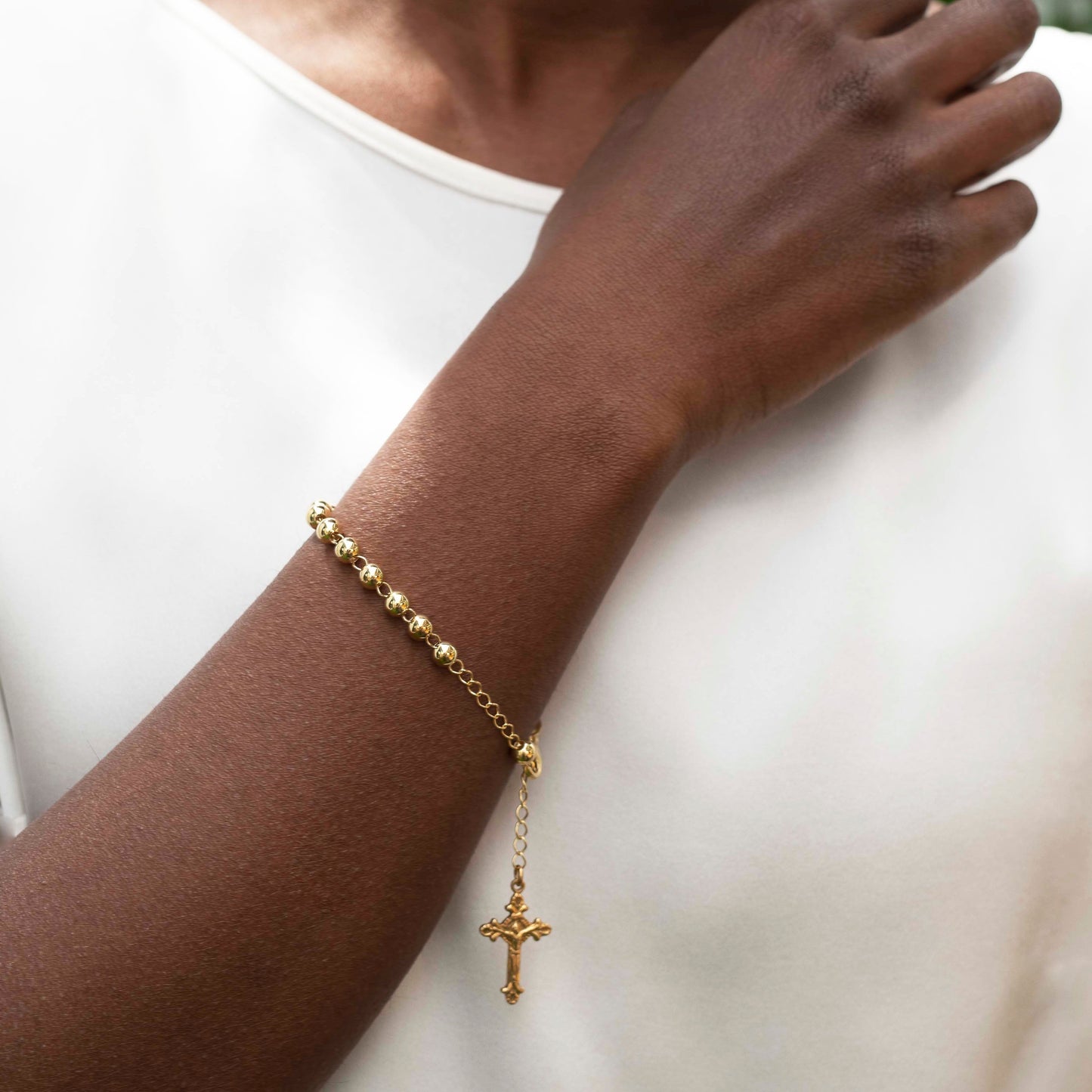 BRACELET CHAPELET - VERMEIL ARGENT