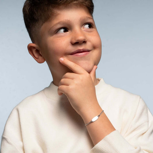 CUSTOMIZABLE BRACELET POUR KIDS - ARGENT