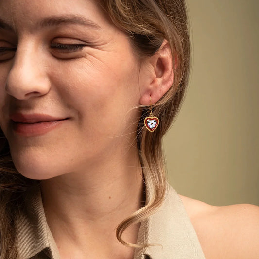 BOUCLES D'OREILLES - MICROMOSAIC BIJOUX - GOLDEN METAL