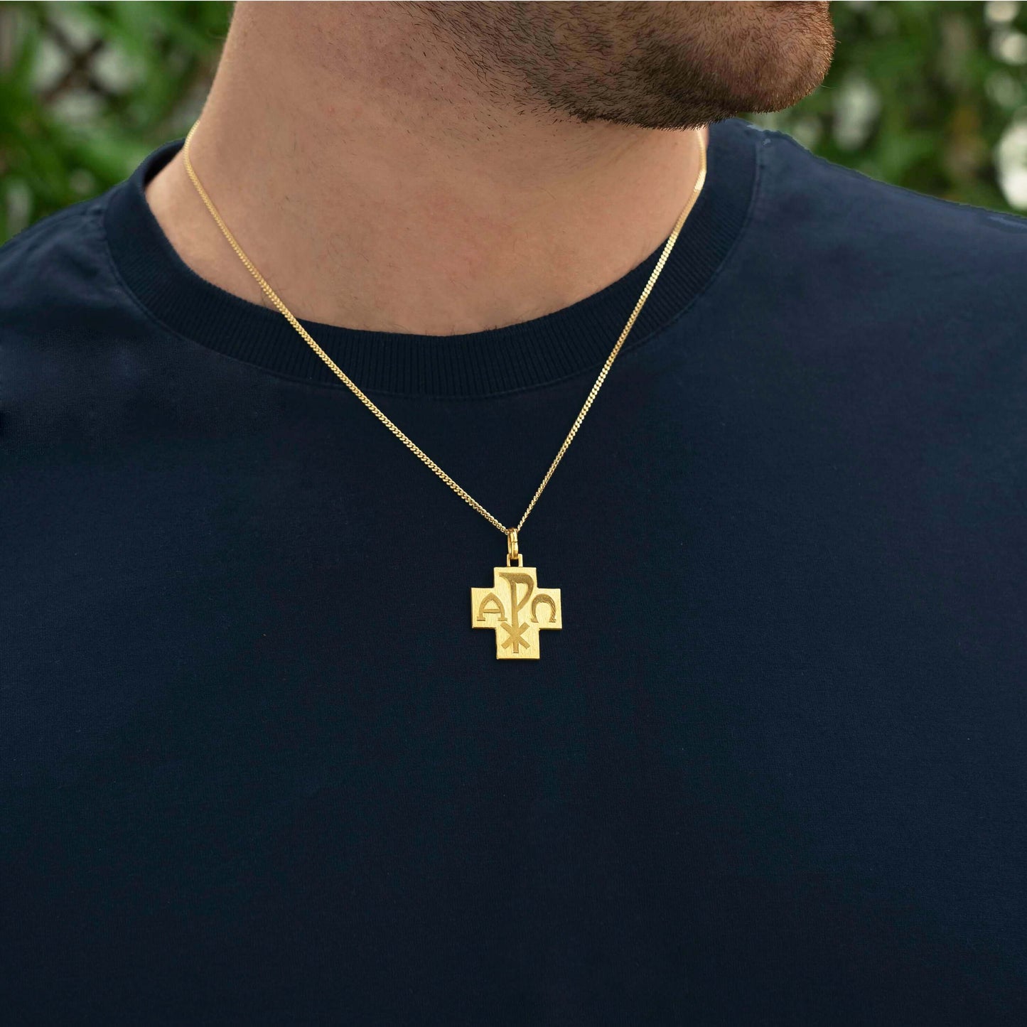 PEACE - PENDENTIF CROIX - METAL