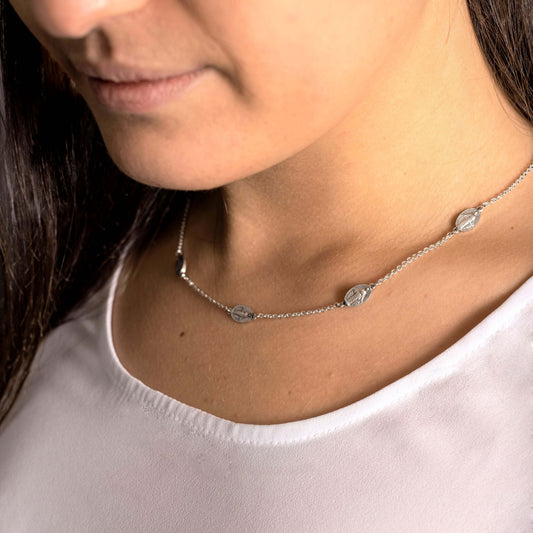 MIRACULOUS MÉDAILLES - COLLIER - ARGENT