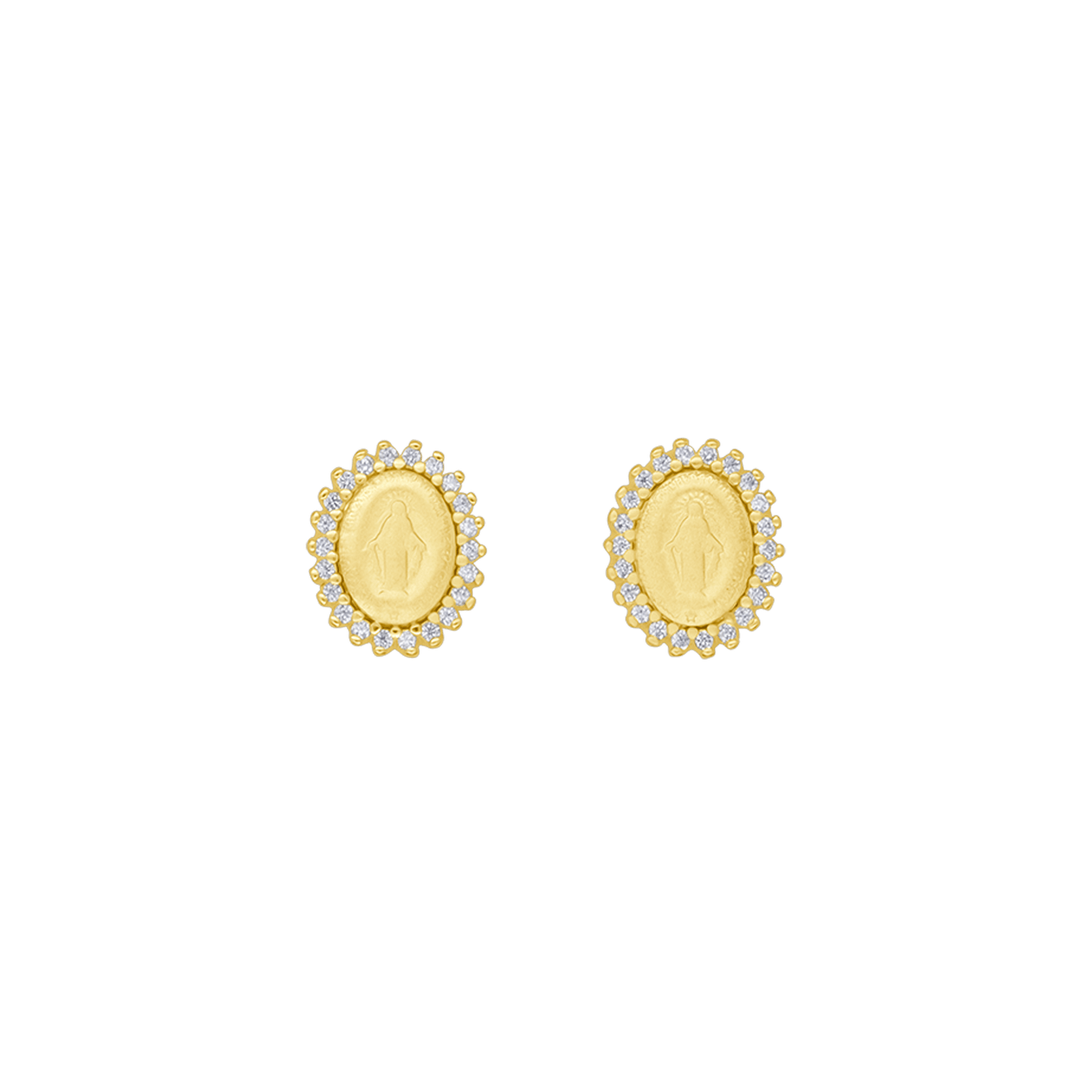 MIRACULOUS MÉDAILLE - BOUCLES D'OREILLES - GOLDEN ARGENT