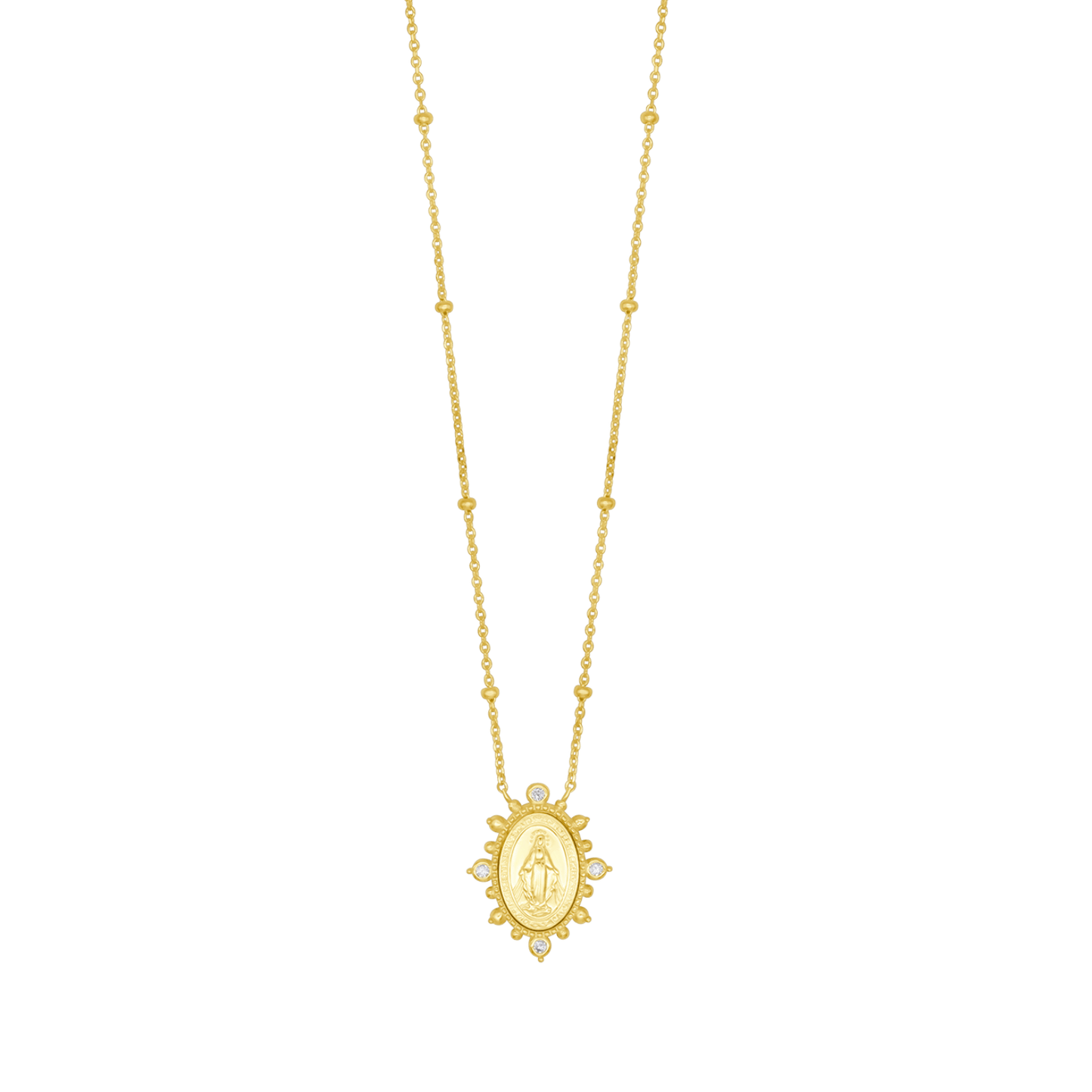 MIRACULOUS MÉDAILLE COLLIER - GOLDEN ARGENT