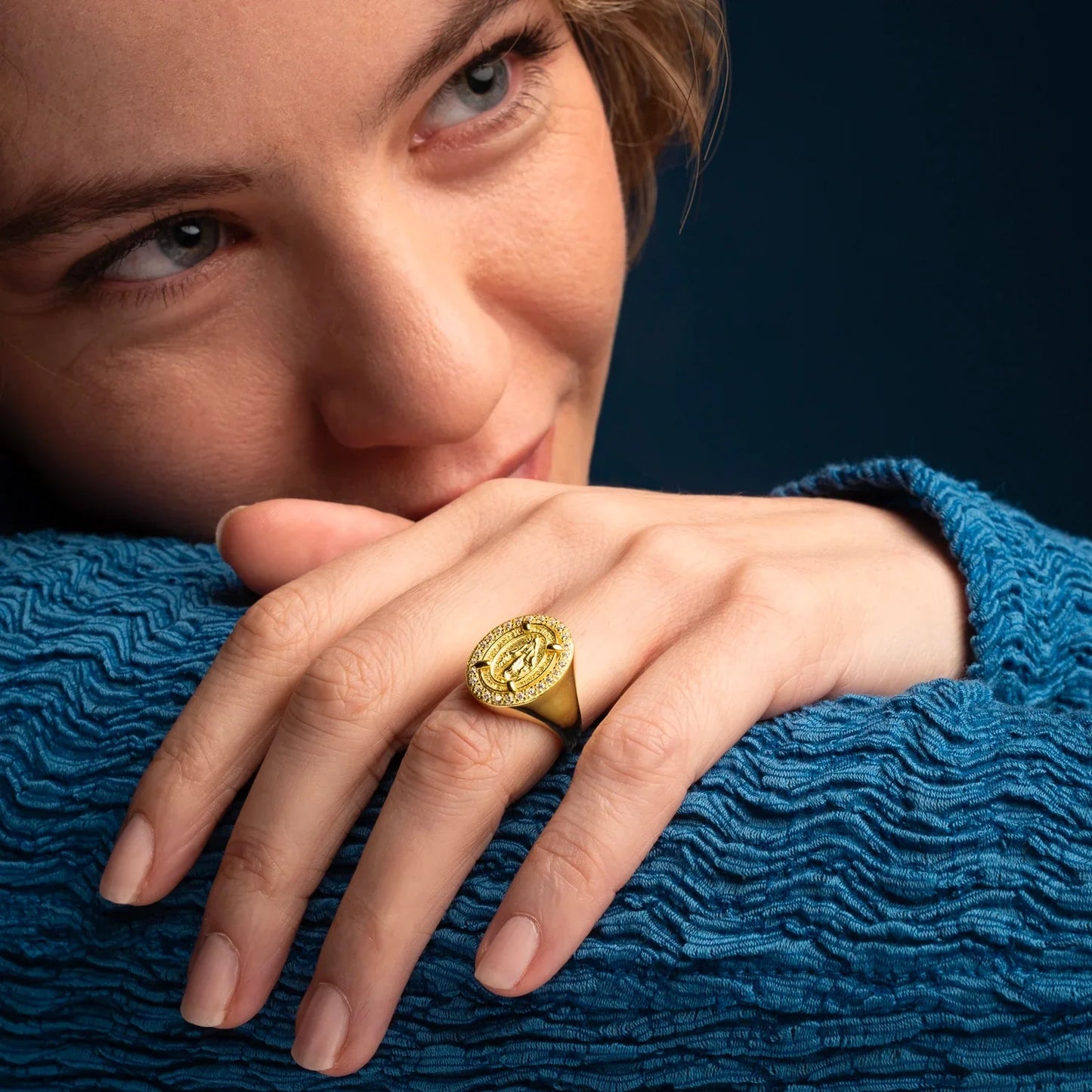 MIRACULOUS MÉDAILLE - BAGUE - GOLDEN ARGENT