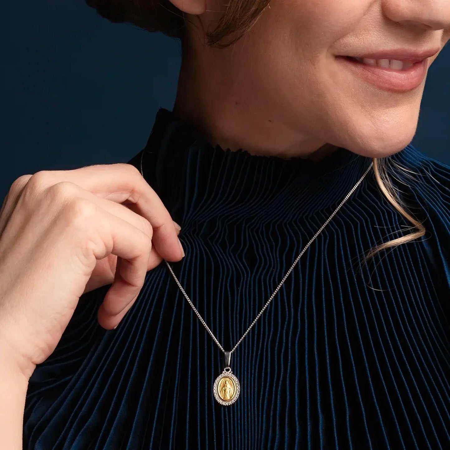 MIRACULOUS MÉDAILLE - ZIRCONIA MÉDAILLE - BICOLOR OR