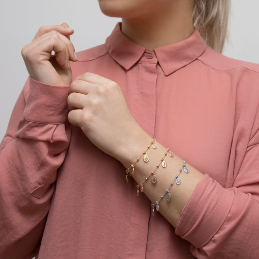 MIRACULOUS MADONNA MÉDAILLE - BRACELET - VERMEIL ARGENT