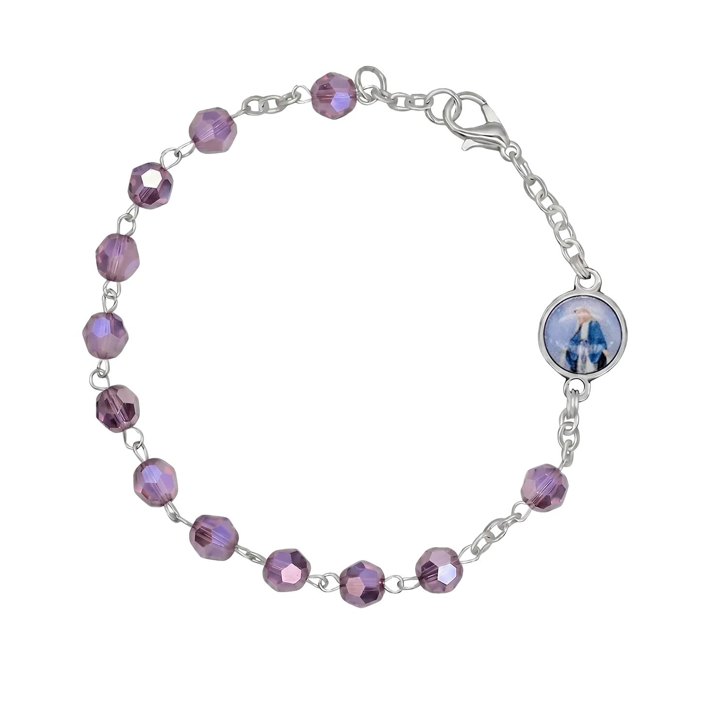 CRYSTAL BRACELET CHAPELET - METAL