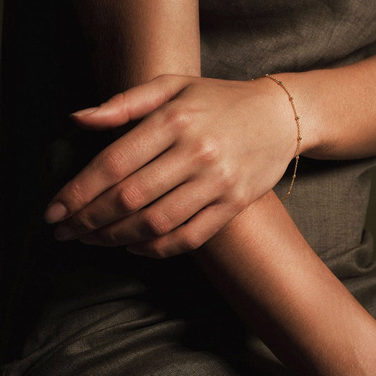 BRACELET CHAPELET - VERMEIL ARGENT