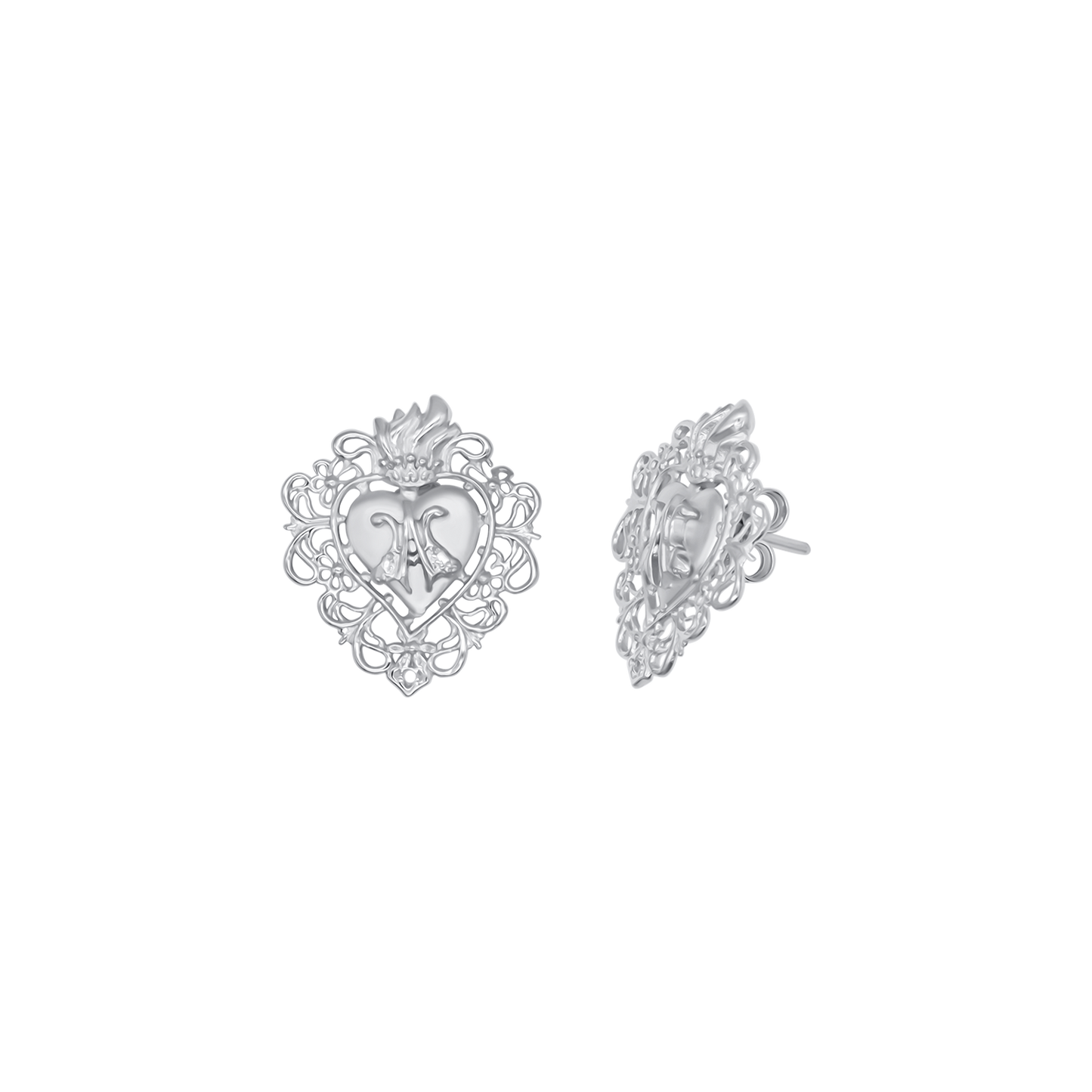SACRÉ-CŒUR BOUCLES D'OREILLES - ARGENT