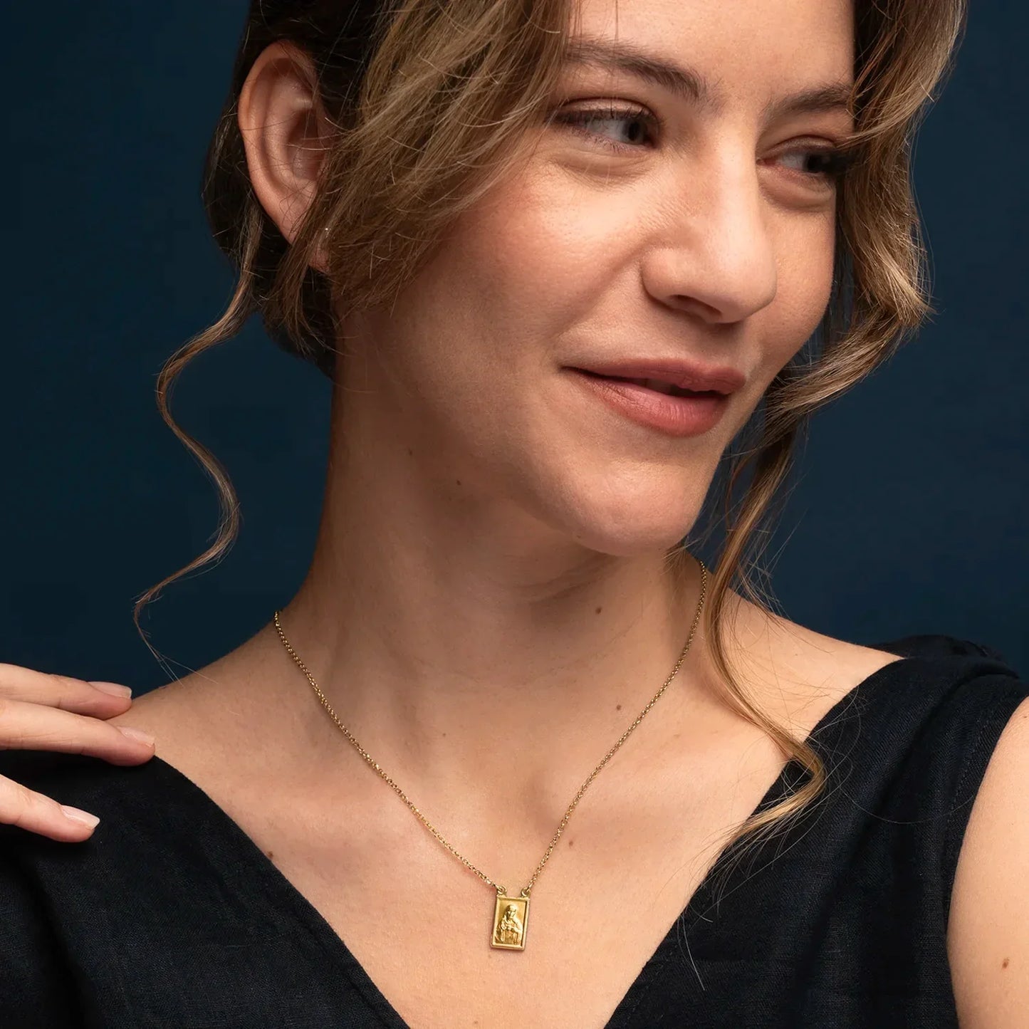 SCAPULAR COLLIER - GOLDEN ARGENT