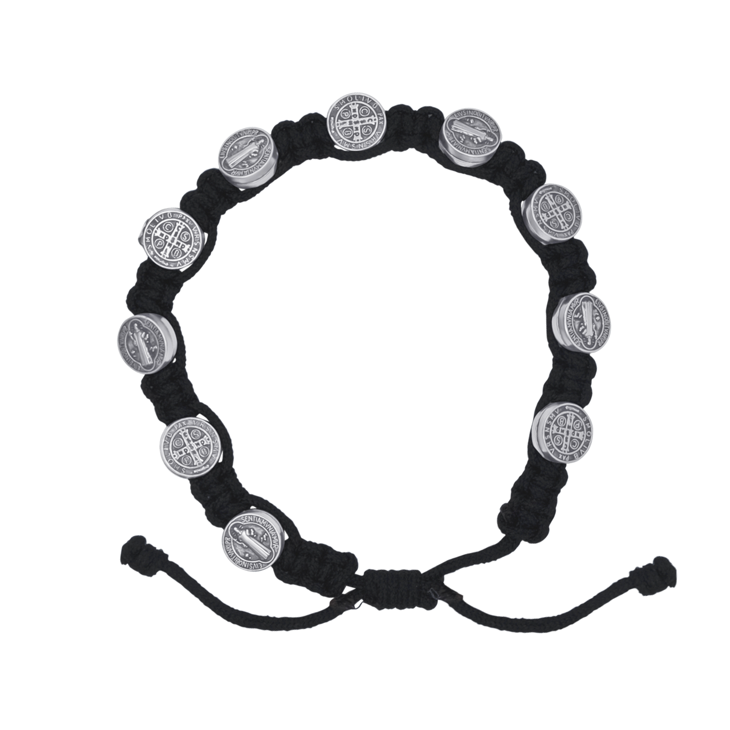ST BENEDICT - CATHOLIQUE MÉDAILLES BRACELET - ROPE