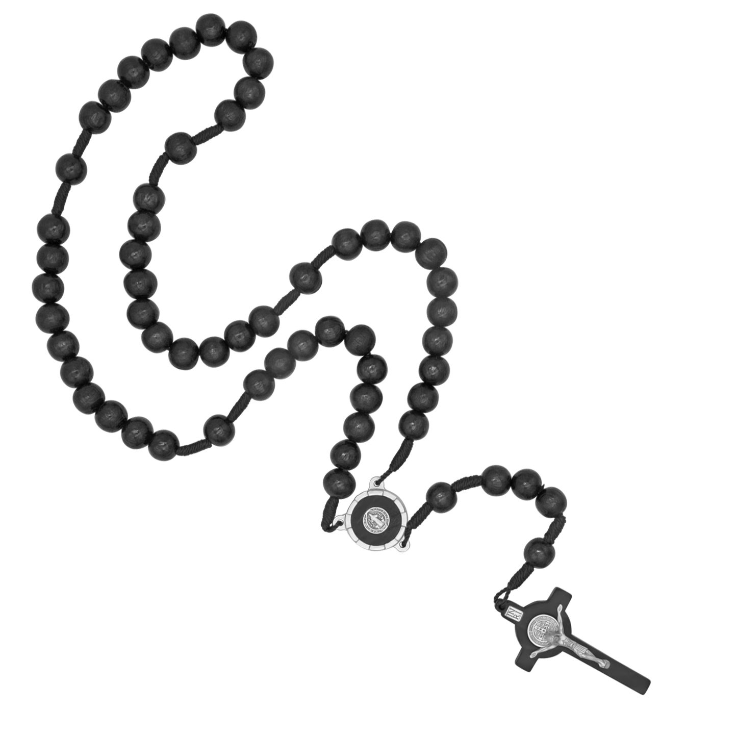 ST BENEDICT - LARGE CHAPELET NOIR BEADS
