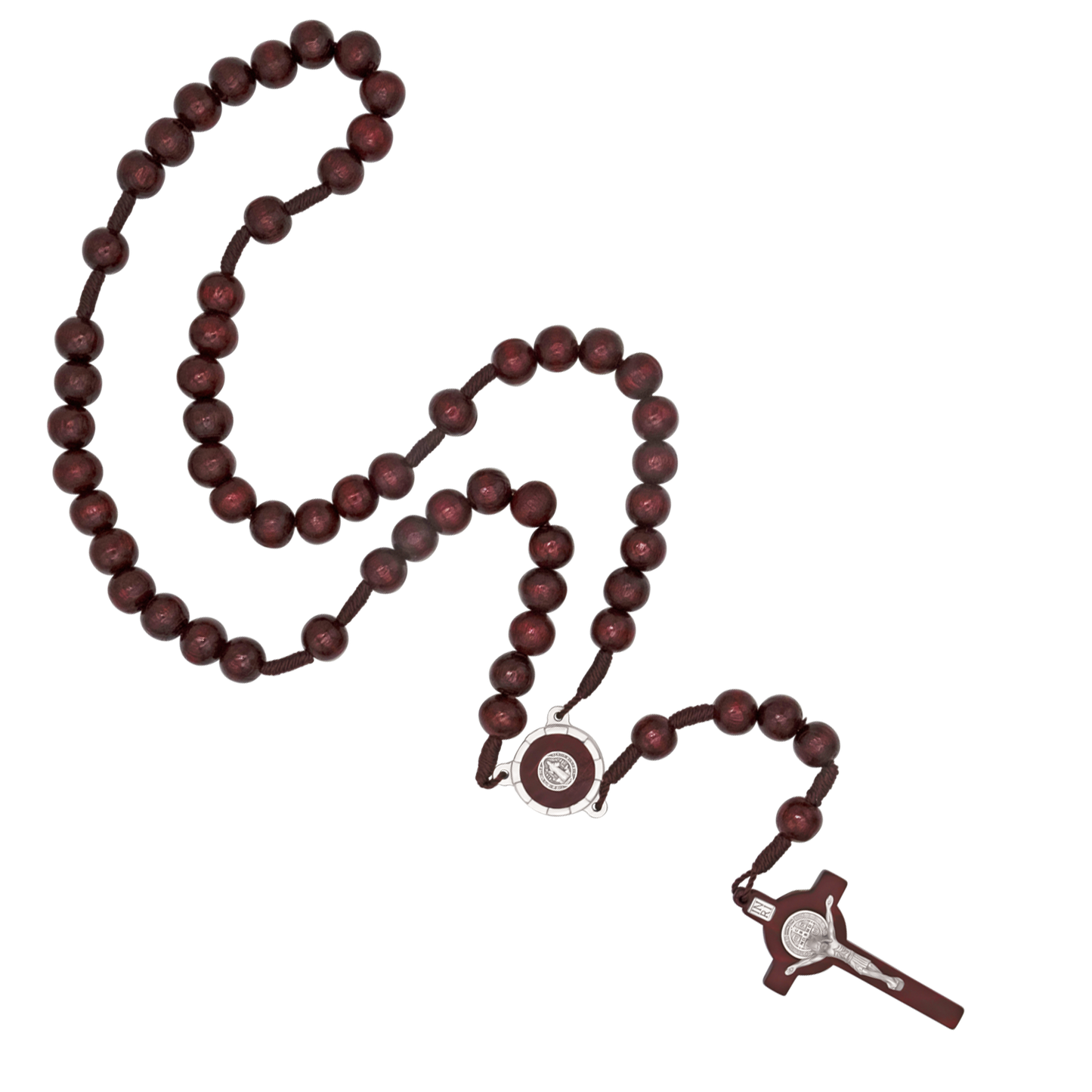 ST BENEDICT - LARGE GRAINS DE CHAPELET - RED