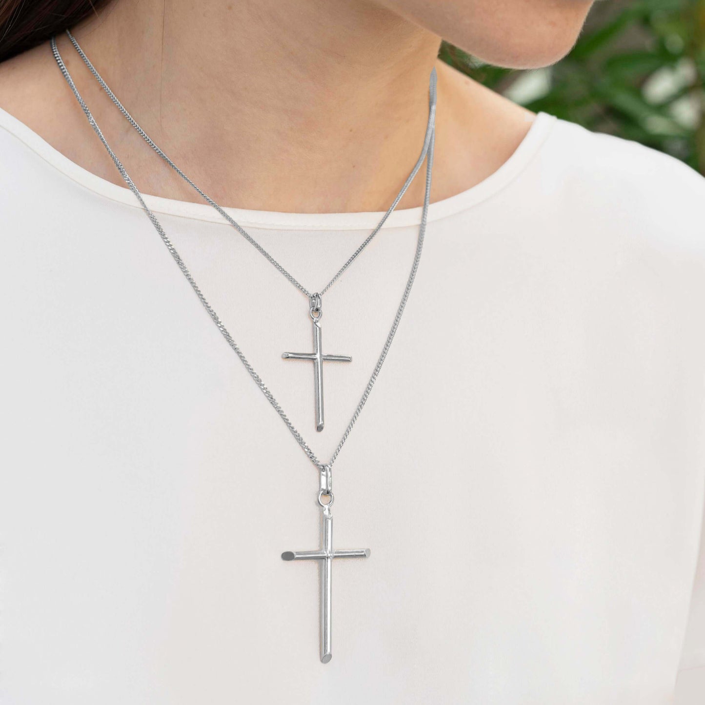 CLASSIC PENDENTIF CROIX - ARGENT