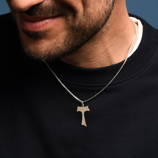 TAU - PENDENTIF CROIX - ARGENT