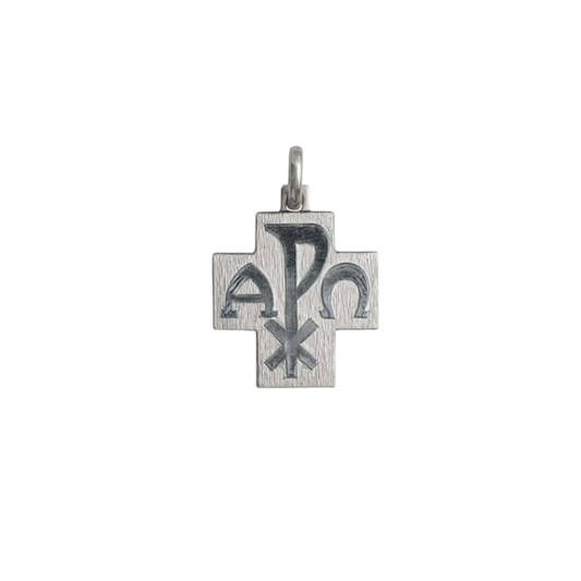 PEACE - PENDENTIF CROIX - BLANC OR