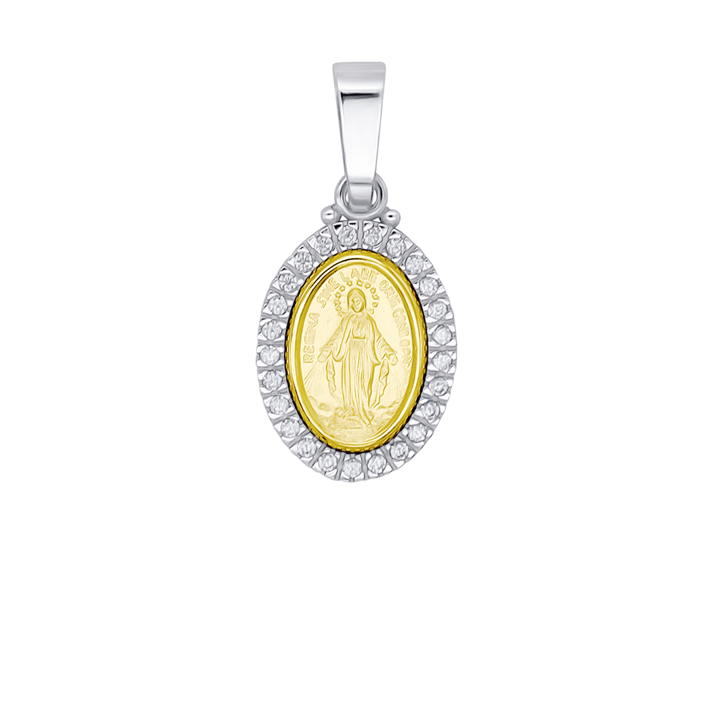 MIRACULOUS MÉDAILLE - ZIRCONIA MÉDAILLE - BICOLOR OR