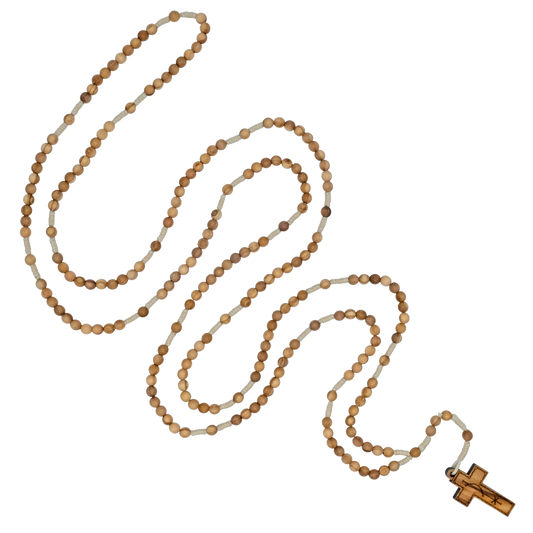 20 DECADE CHAPELET IN BOIS ET CORD