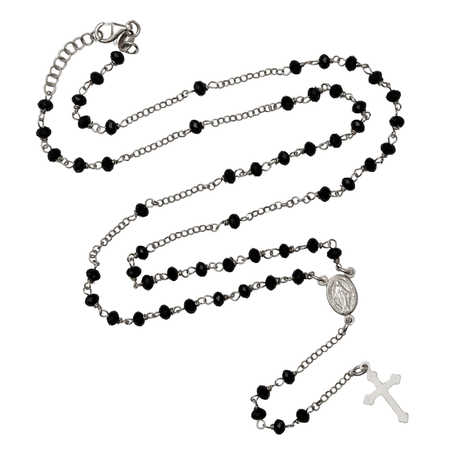 CRYSTAL COLLIER CHAPELET - ARGENT