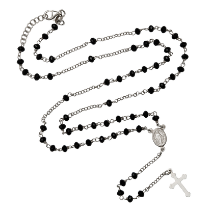 CRYSTAL COLLIER CHAPELET - ARGENT