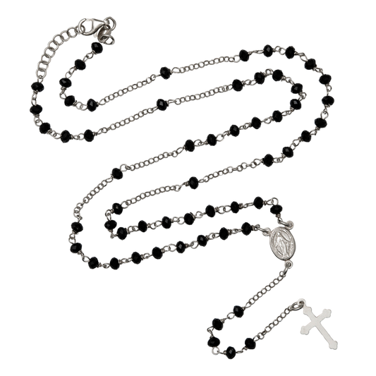 CRYSTAL COLLIER CHAPELET - ARGENT