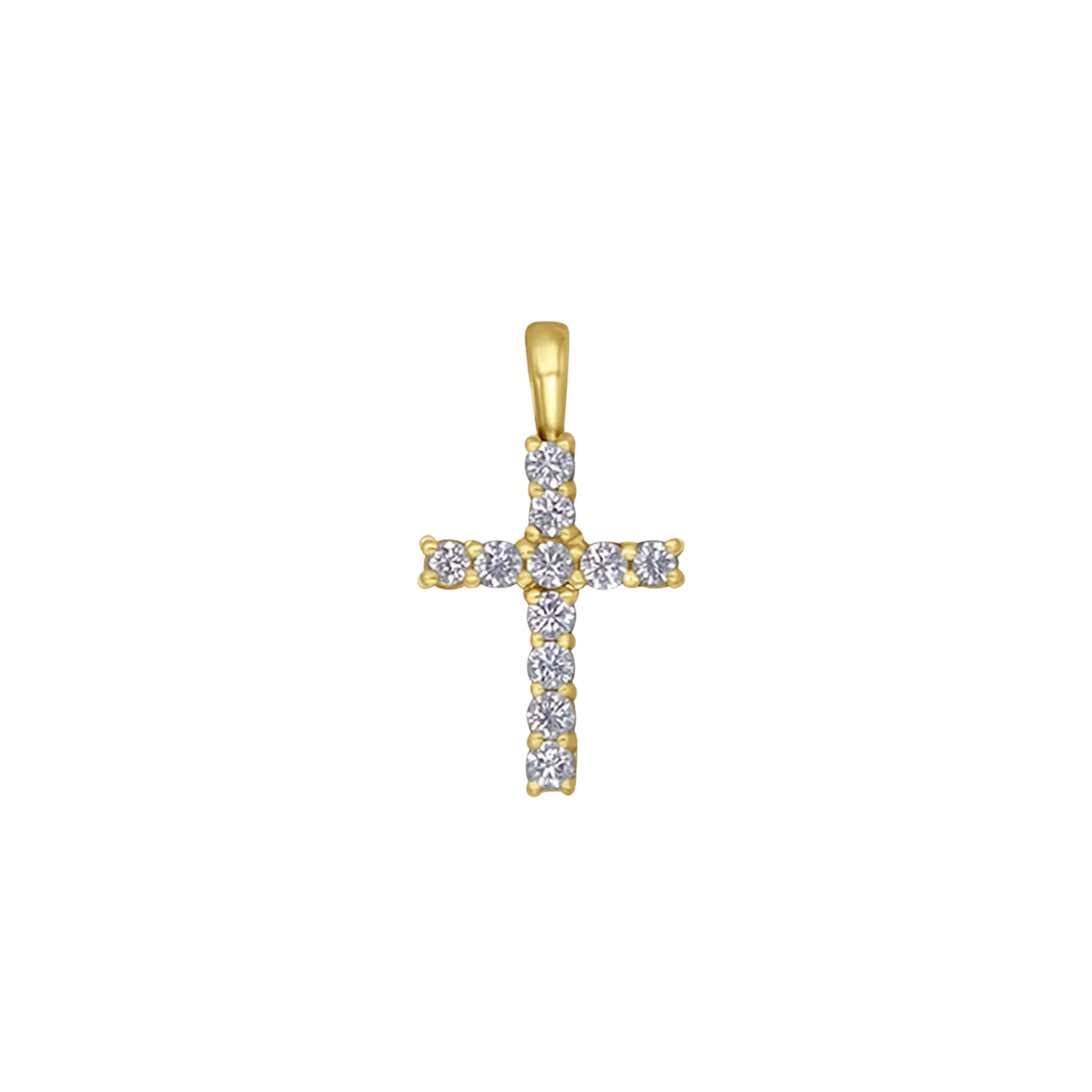 PENDENTIF CROIX - VERMEIL ARGENT