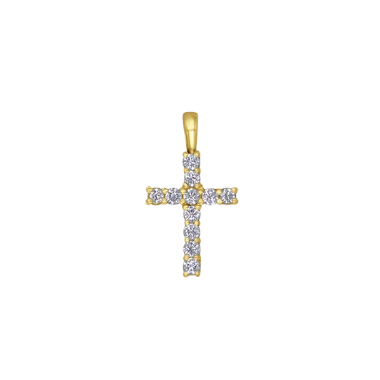 PENDENTIF CROIX - VERMEIL ARGENT