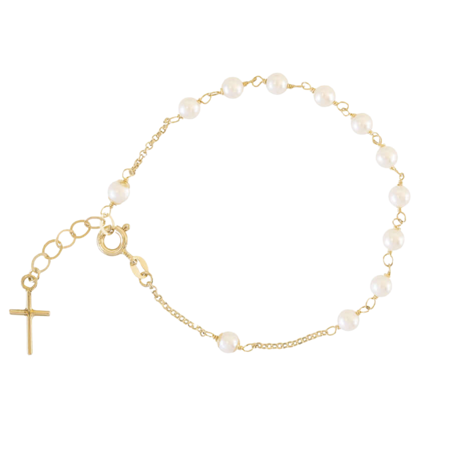 PERLE BRACELET CHAPELET - OR