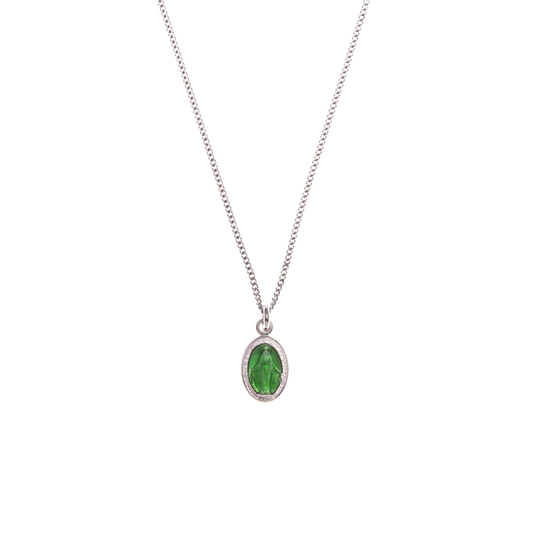 GREEN SAINTE MARIE CHARM COLLIER - ARGENT
