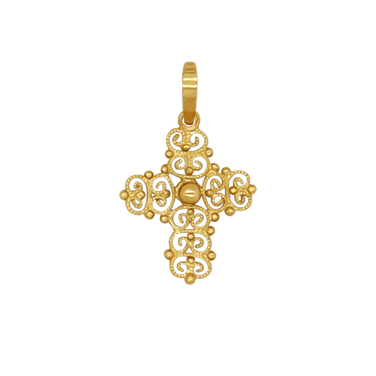MADREVITATO PENDENTIF CROIX - OR