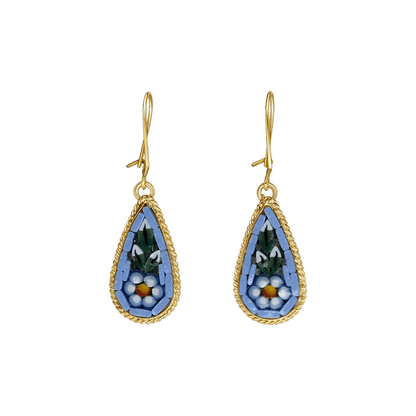 BOUCLES D'OREILLES - MICROMOSAIC BIJOUX - GOLDEN METAL