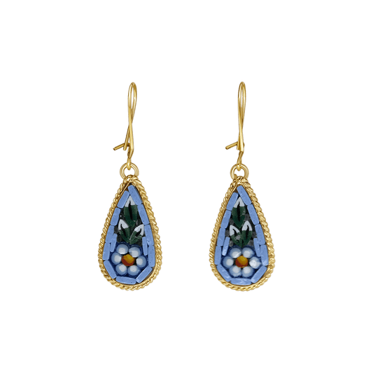 BOUCLES D'OREILLES - MICROMOSAIC BIJOUX - GOLDEN METAL