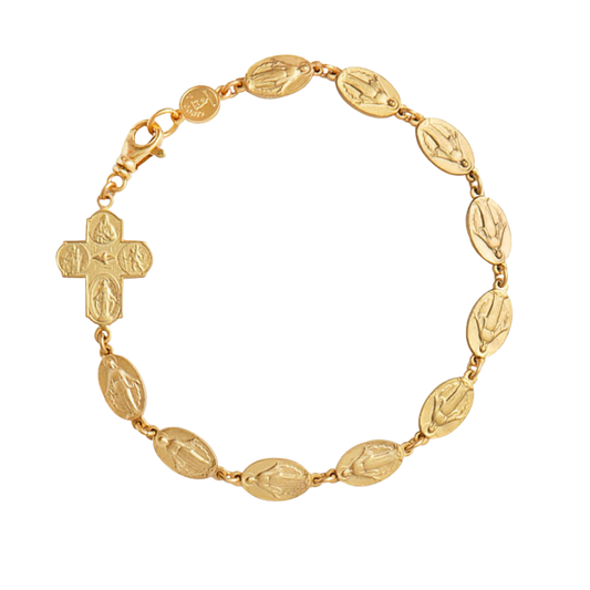 MIRACULOUS ET FOUR WAY CROIX - BRACELET - VERMEIL ARGENT