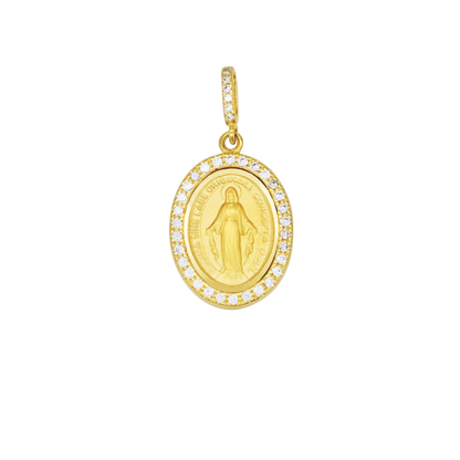 MIRACULOUS MÉDAILLE - ZIRCONIA ET OR