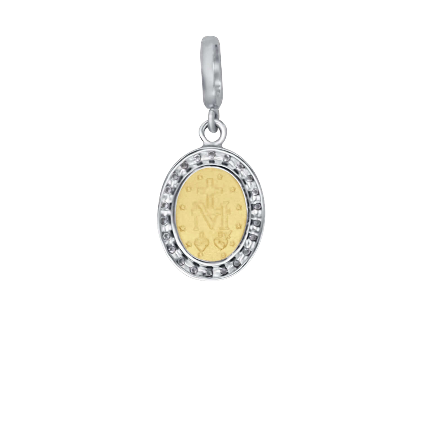 MIRACULOUS MÉDAILLE - ZIRCONIA MÉDAILLE - BICOLOR OR
