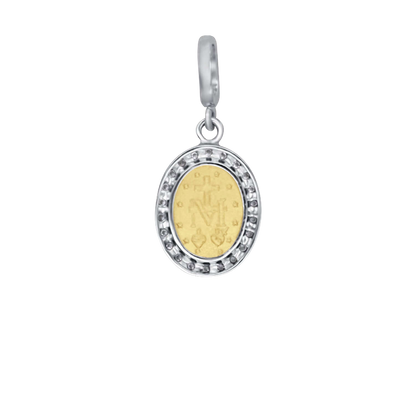 MIRACULOUS MÉDAILLE - ZIRCONIA MÉDAILLE - BICOLOR OR