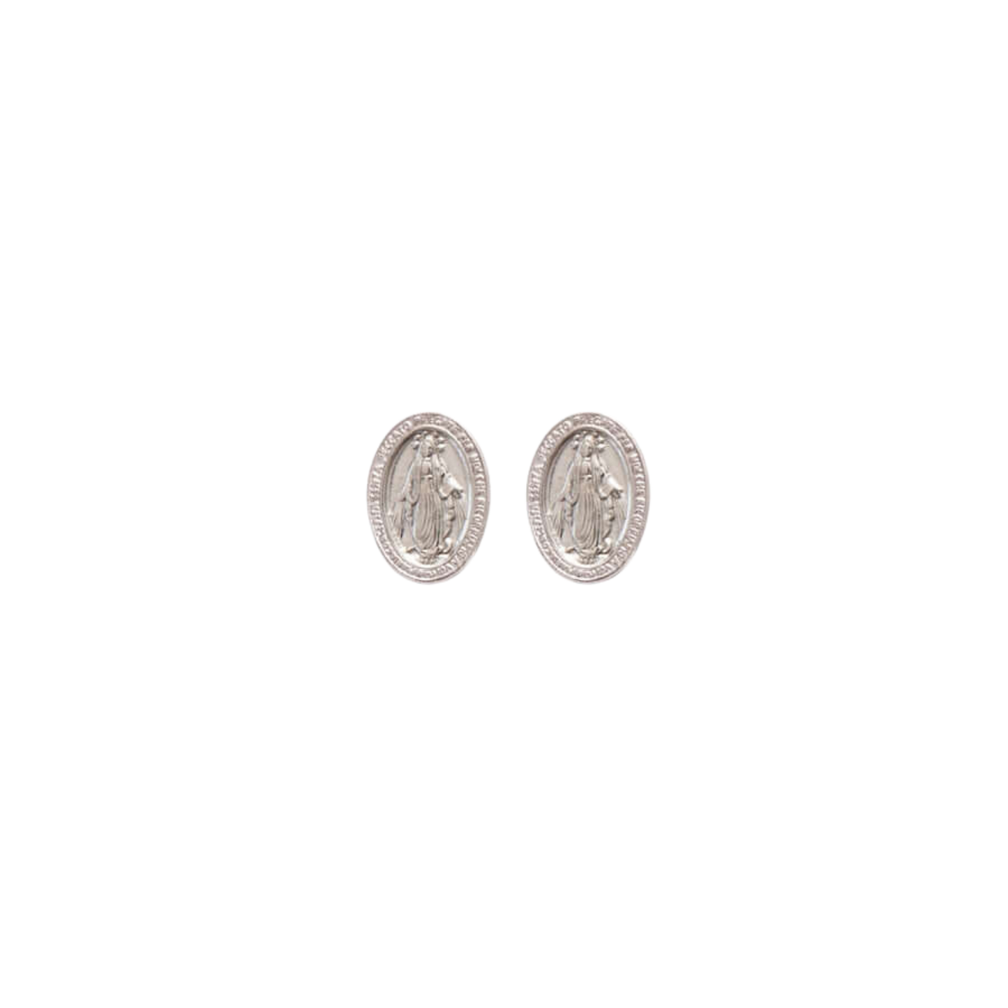 MIRACULOUS MÉDAILLE - STUD BOUCLES D'OREILLES - ARGENT