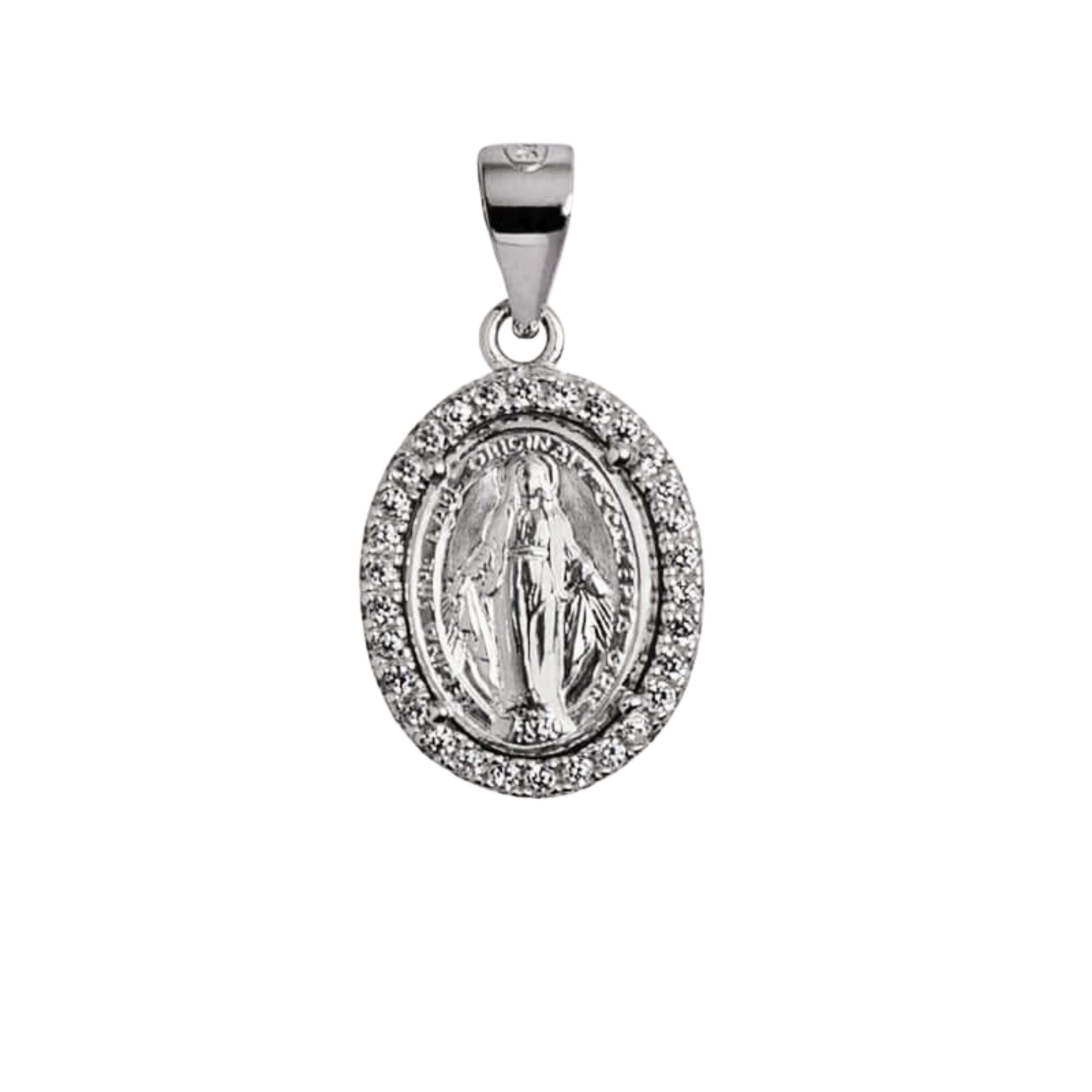 MIRACULOUS - ZIRCONIA MÉDAILLE - BLANC OR