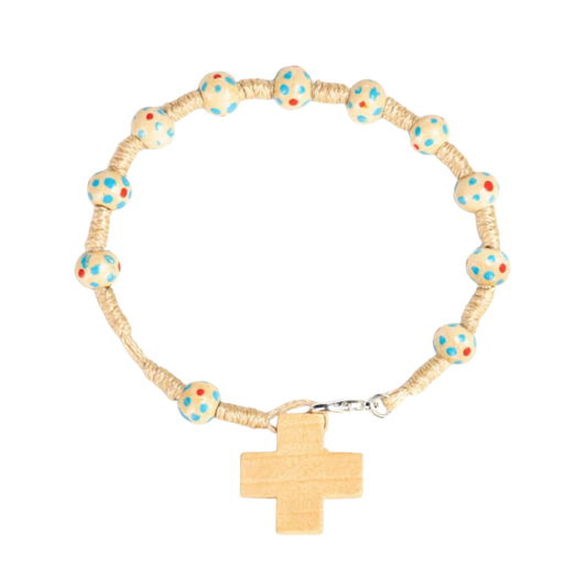 CHILDREN'S BRACELET CHAPELET - BOIS - NATURAL