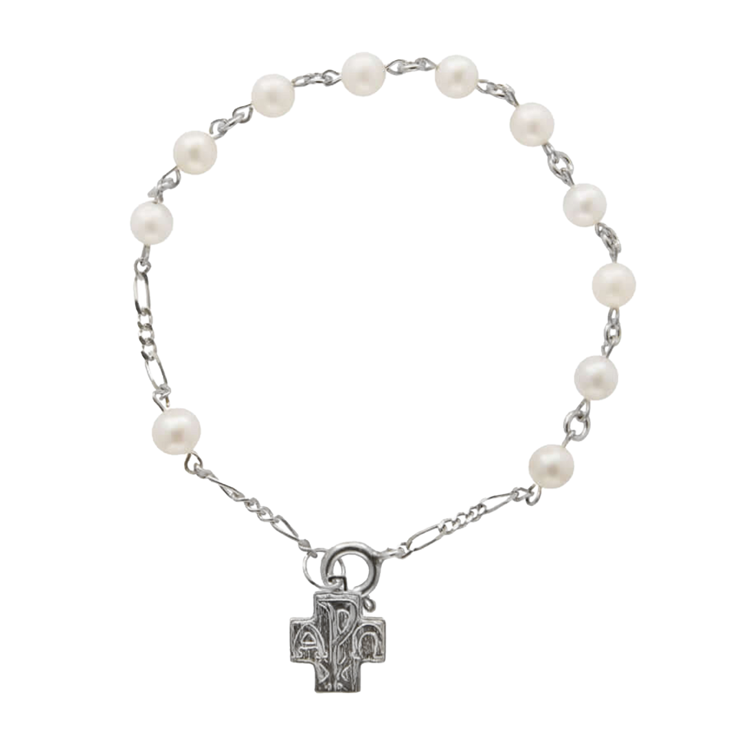 PERLE BRACELET CHAPELET - ARGENT