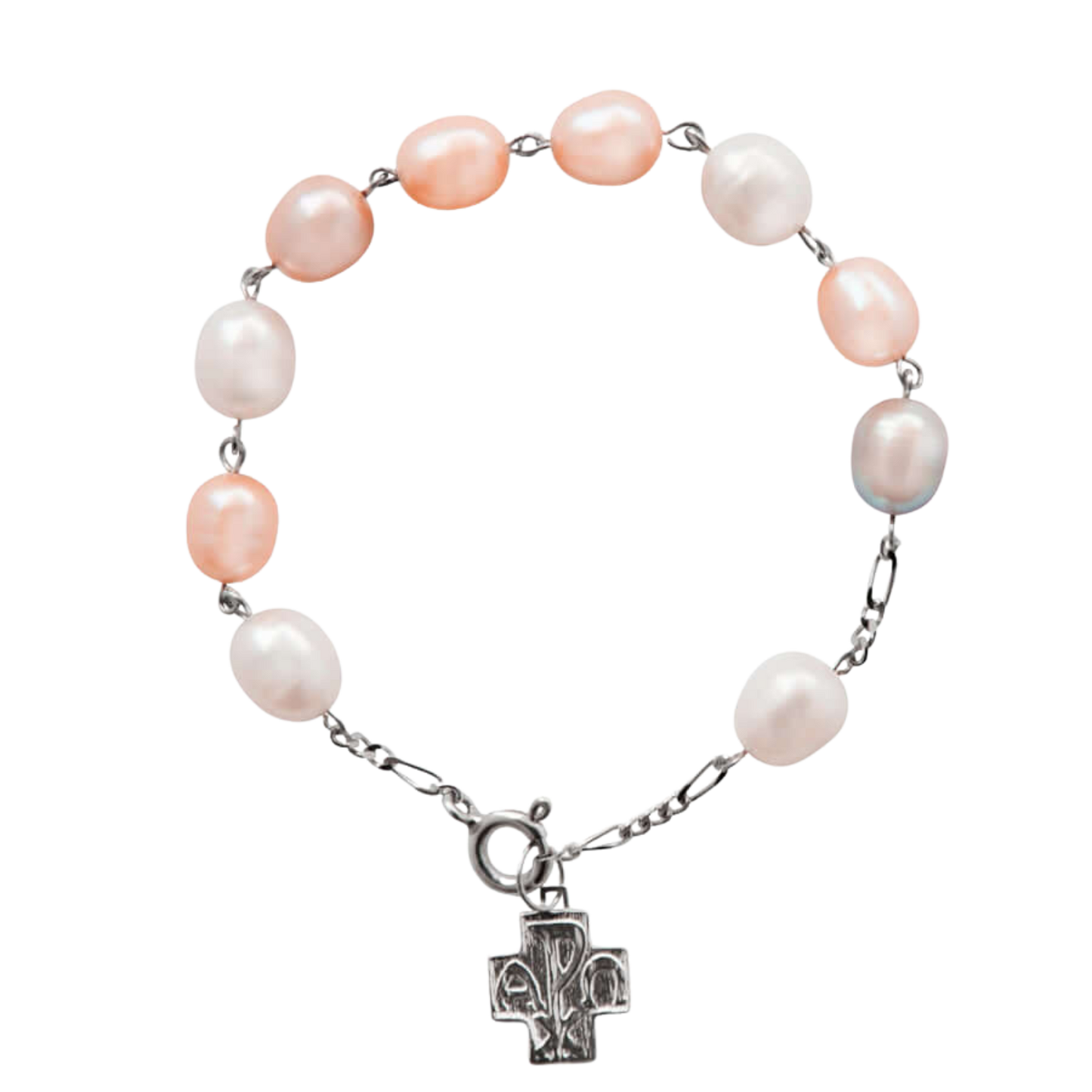 PERLE BEADS BRACELET CHAPELET - ARGENT