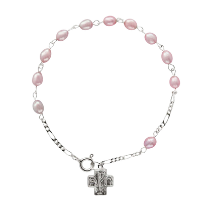 PERLE BRACELET CHAPELET - ARGENT