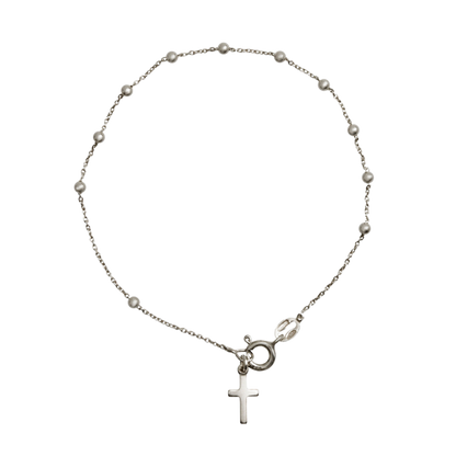 BRACELET CHAPELET - ARGENT