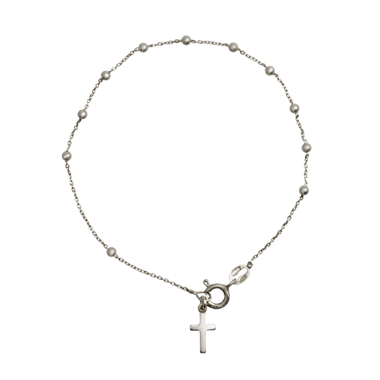 BRACELET CHAPELET - ARGENT
