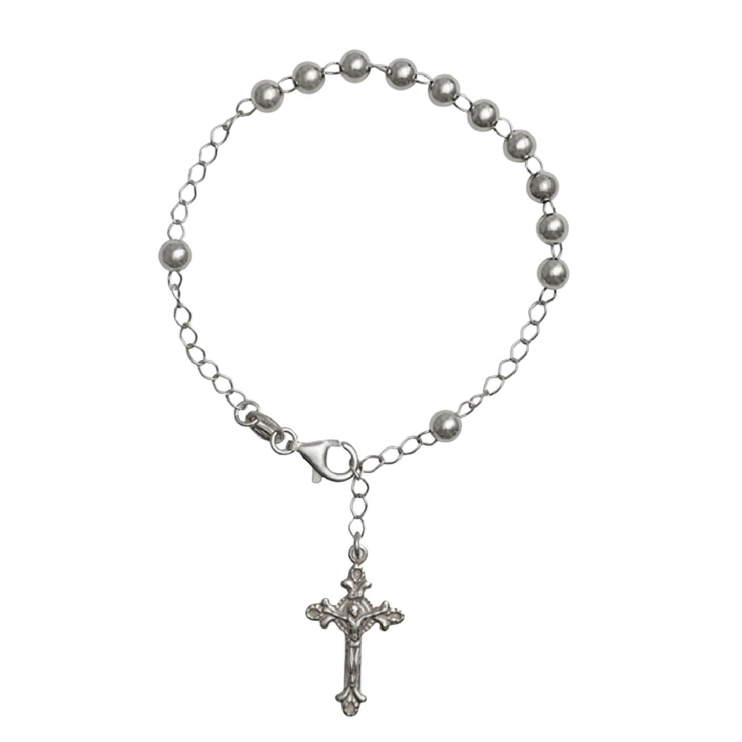 BRACELET CHAPELET - ARGENT